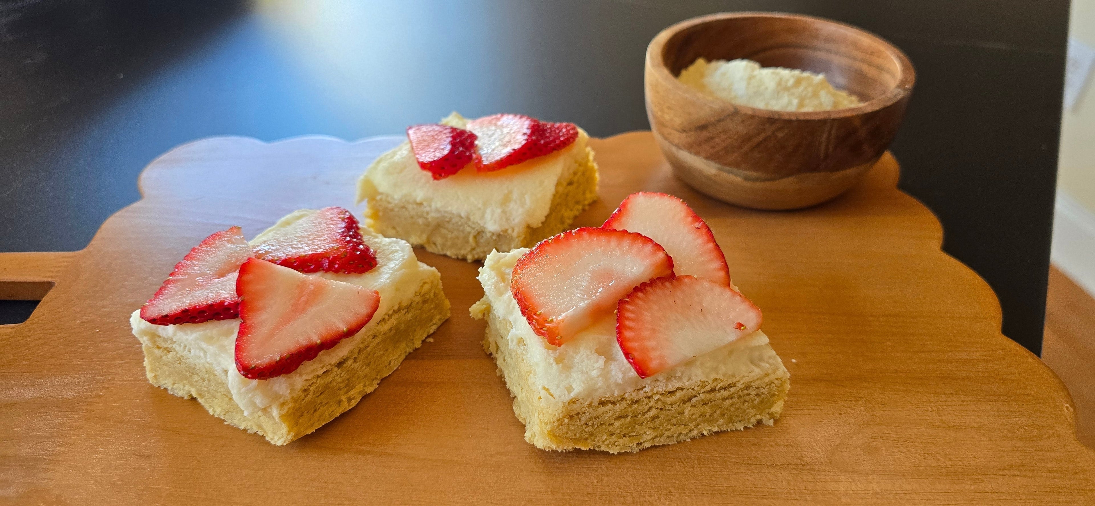 Kamut Sugar Cookie Bars with Almond Buttercream
